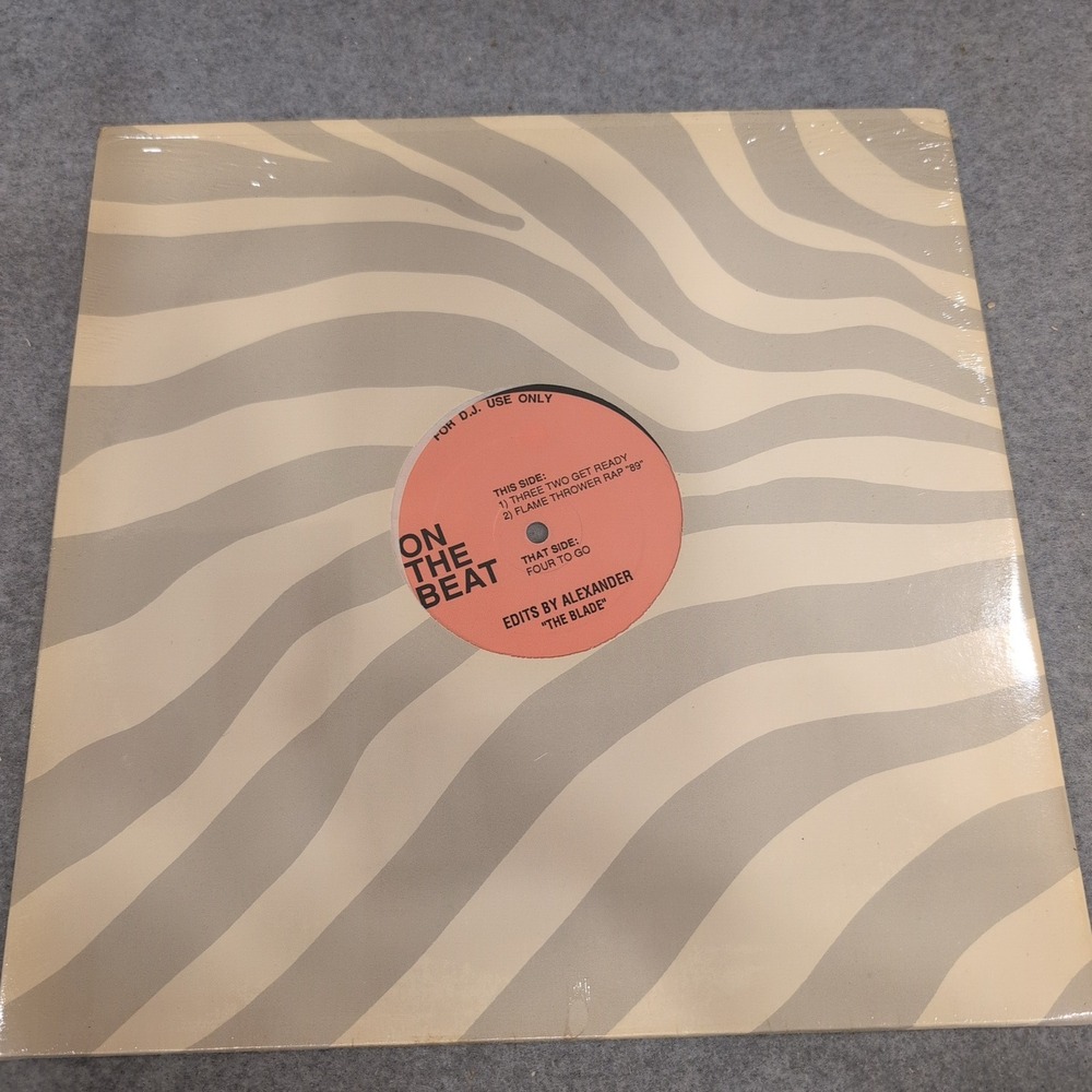 On The Beat Edits by Alexander The Blade 12 Inch Vinyl DJ Promo Record